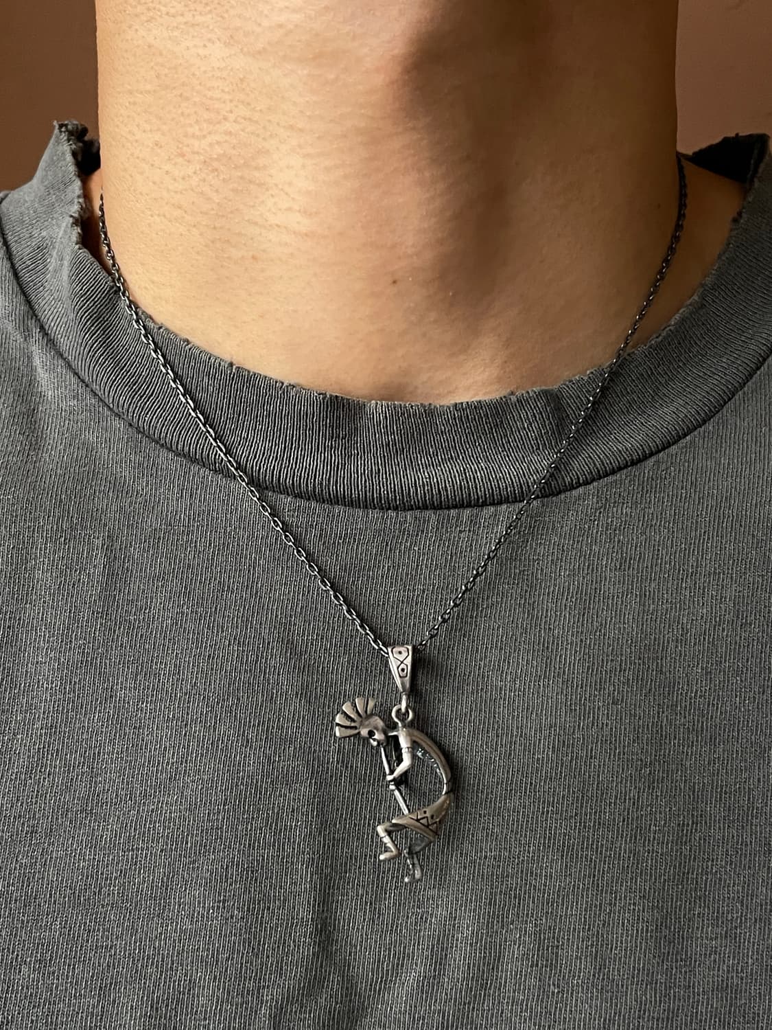  Vintage Silver Kokopelli Necklace 상품이미지3