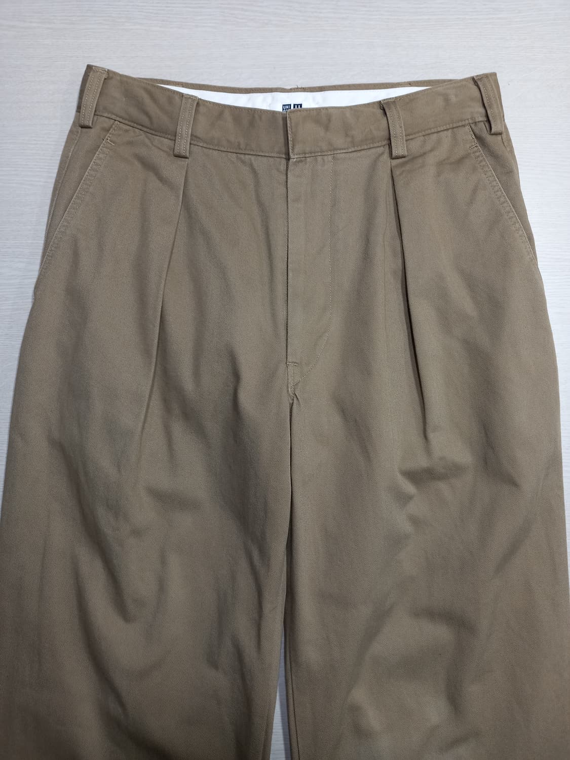 30 유니끌로 U 원턱 세미와이드 치노 베이지 30-172 상품이미지3