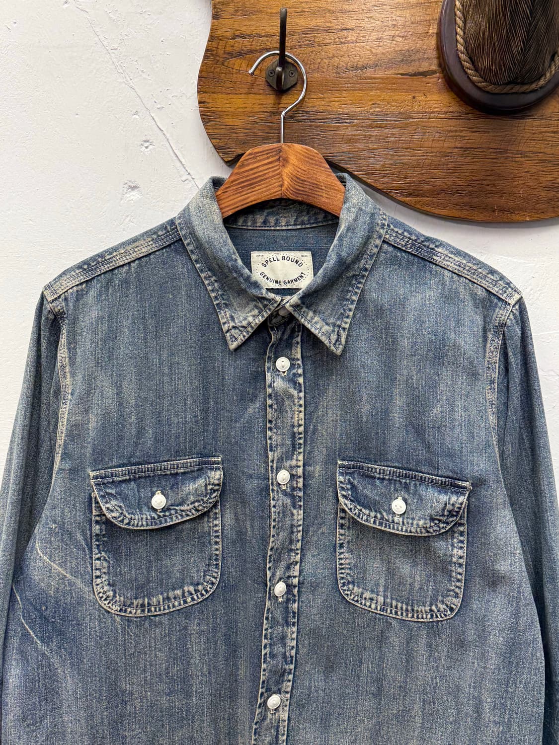 Japan SPELL BOUND Denim Work Shirt 상품이미지2
