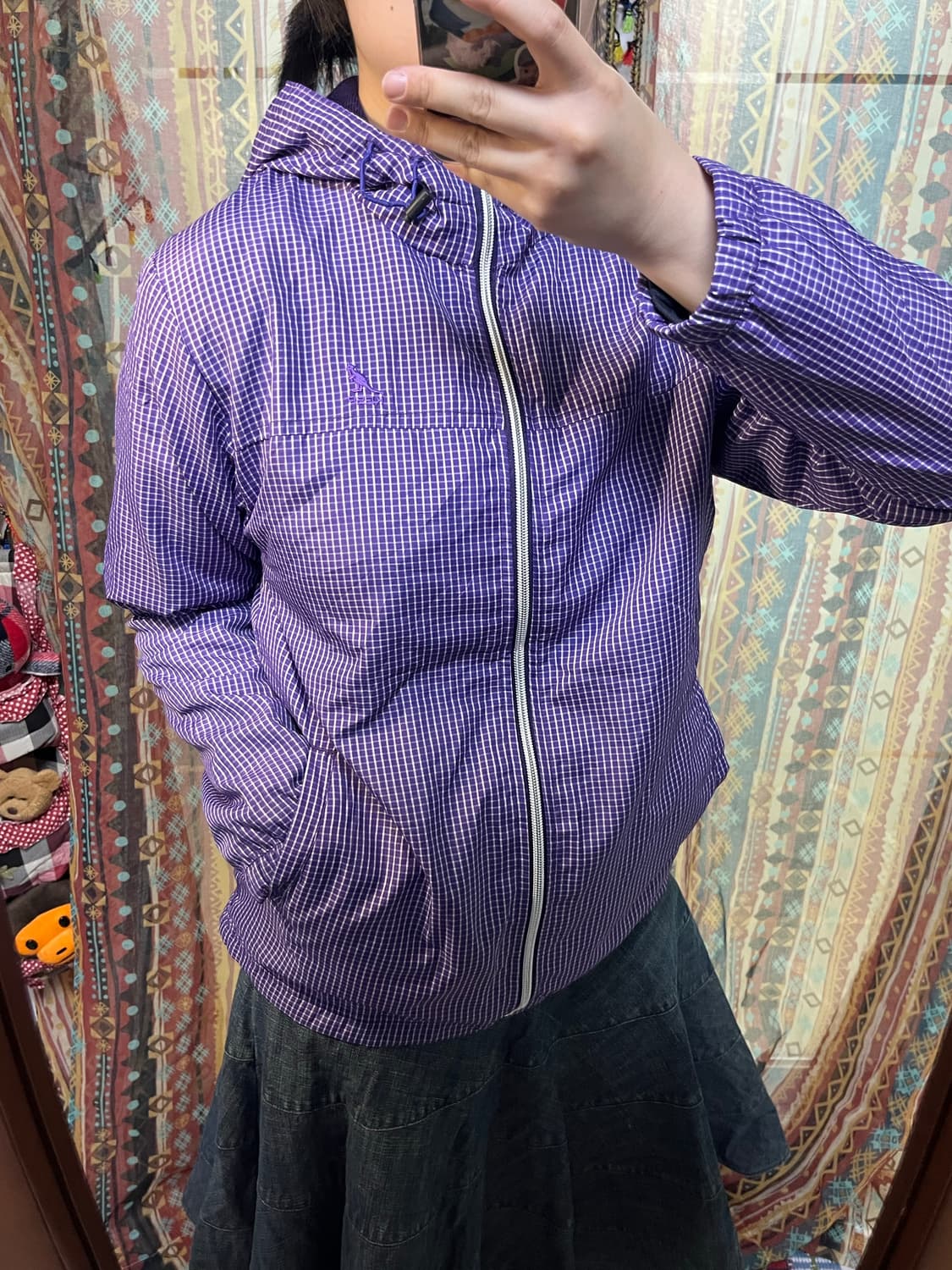 Kangol 캉콜 퍼플 바람막이 재킷 상품이미지3