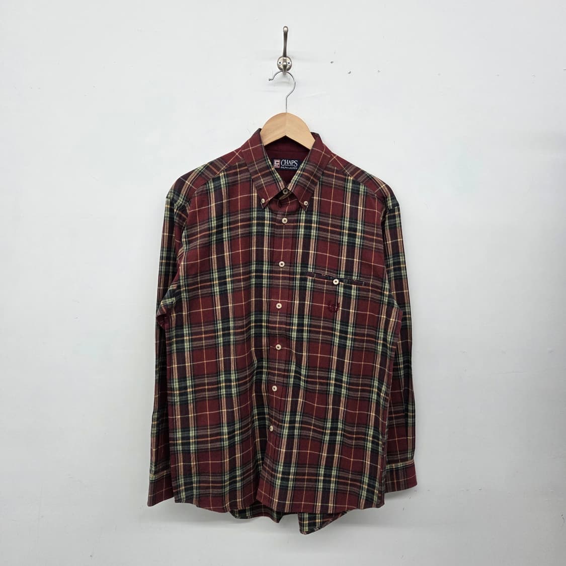 CHAPS 챕스 랄프로렌 체크 긴팔 셔츠 남L 상품이미지1