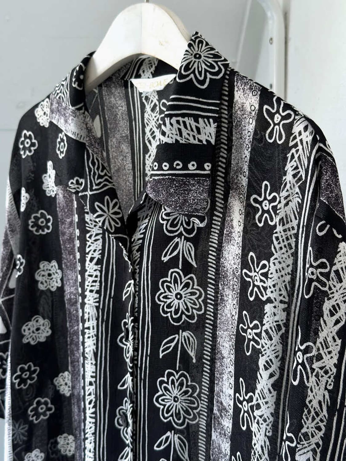 High count poly design H/S blouse shirt 상품이미지6