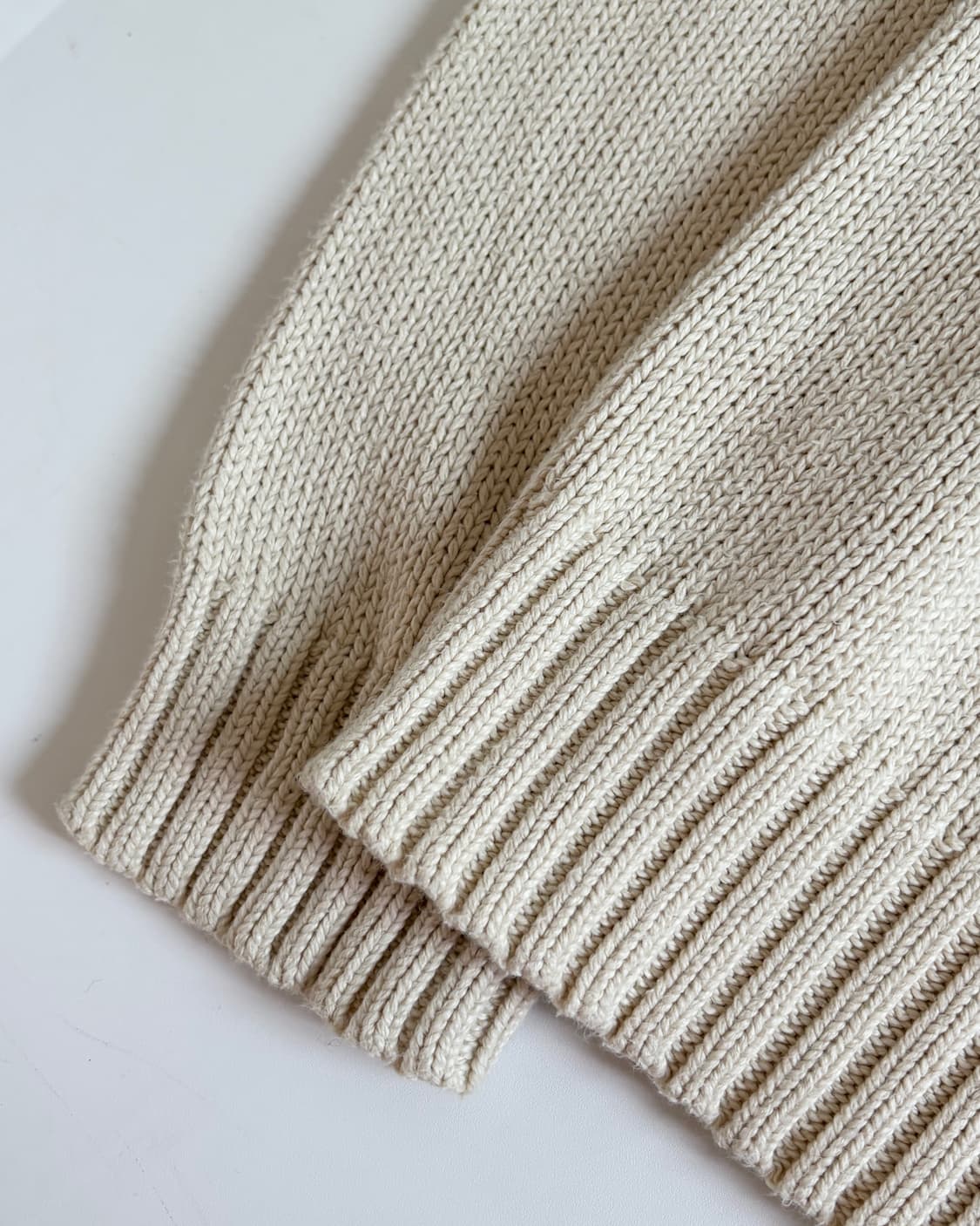 Polo 폴로 랄프로렌 아이보리컬러 코튼 라운드넥 니트 상품이미지4