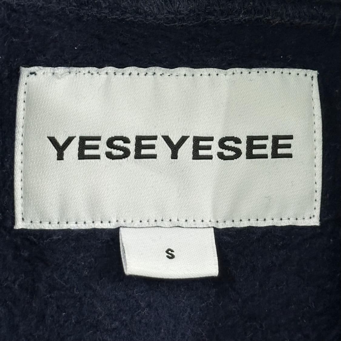 예스아이씨 네이비 헤비 코튼 후드티 (실측 L) 상품이미지6