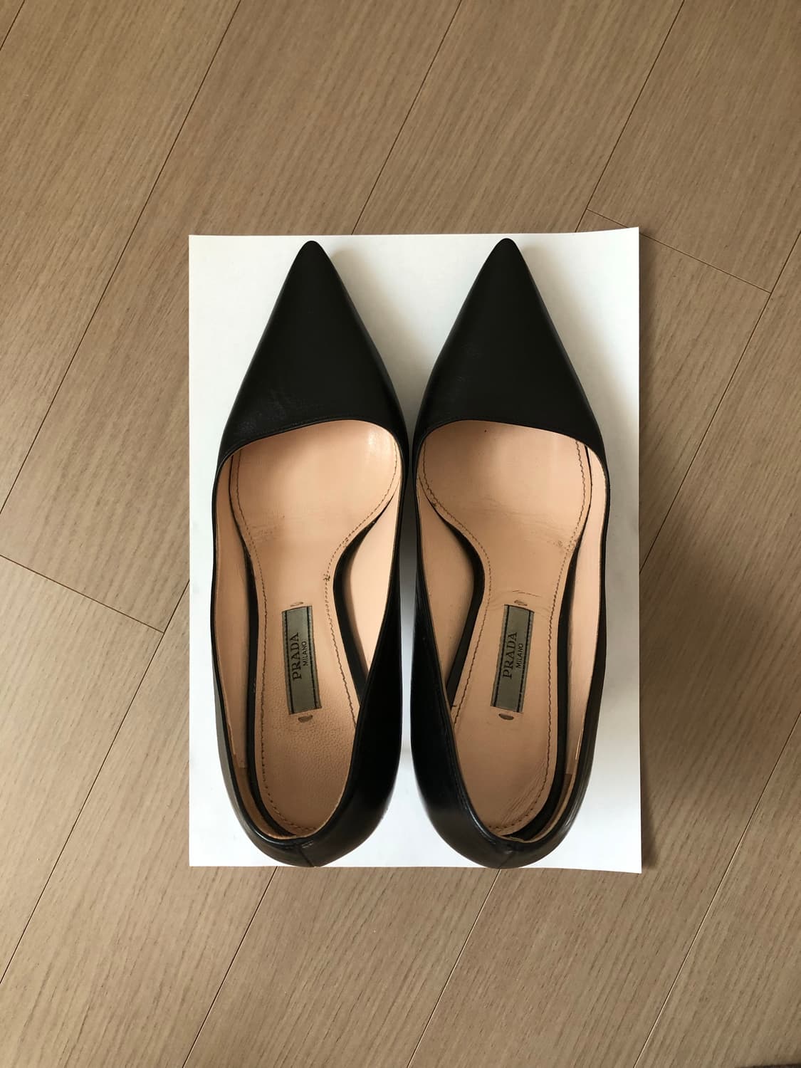 프라다 포인트토 스틸레토 펌프스힐 37.5 (245) 상품이미지5