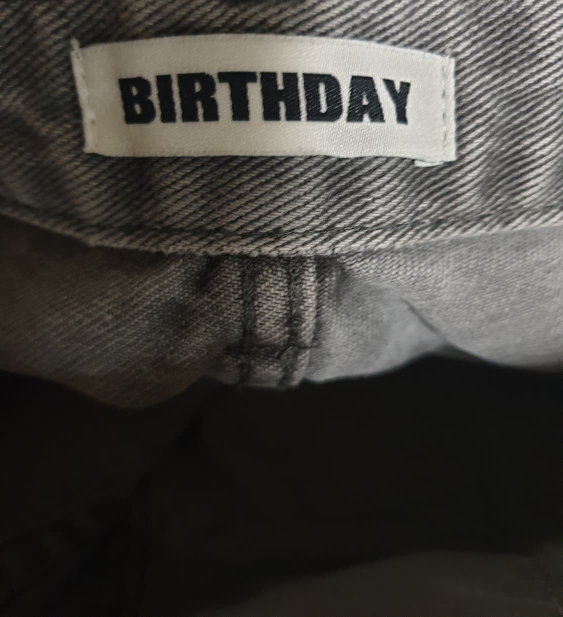 BIRTHDAY 성조기 포인트 더블니 워크 팬츠 그레이 (L) 상품이미지3