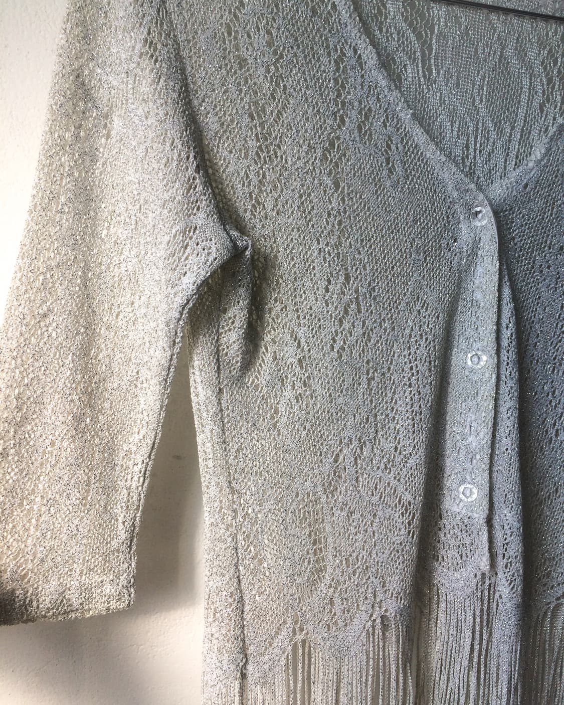 Fringe point lace cardigan 상품이미지3