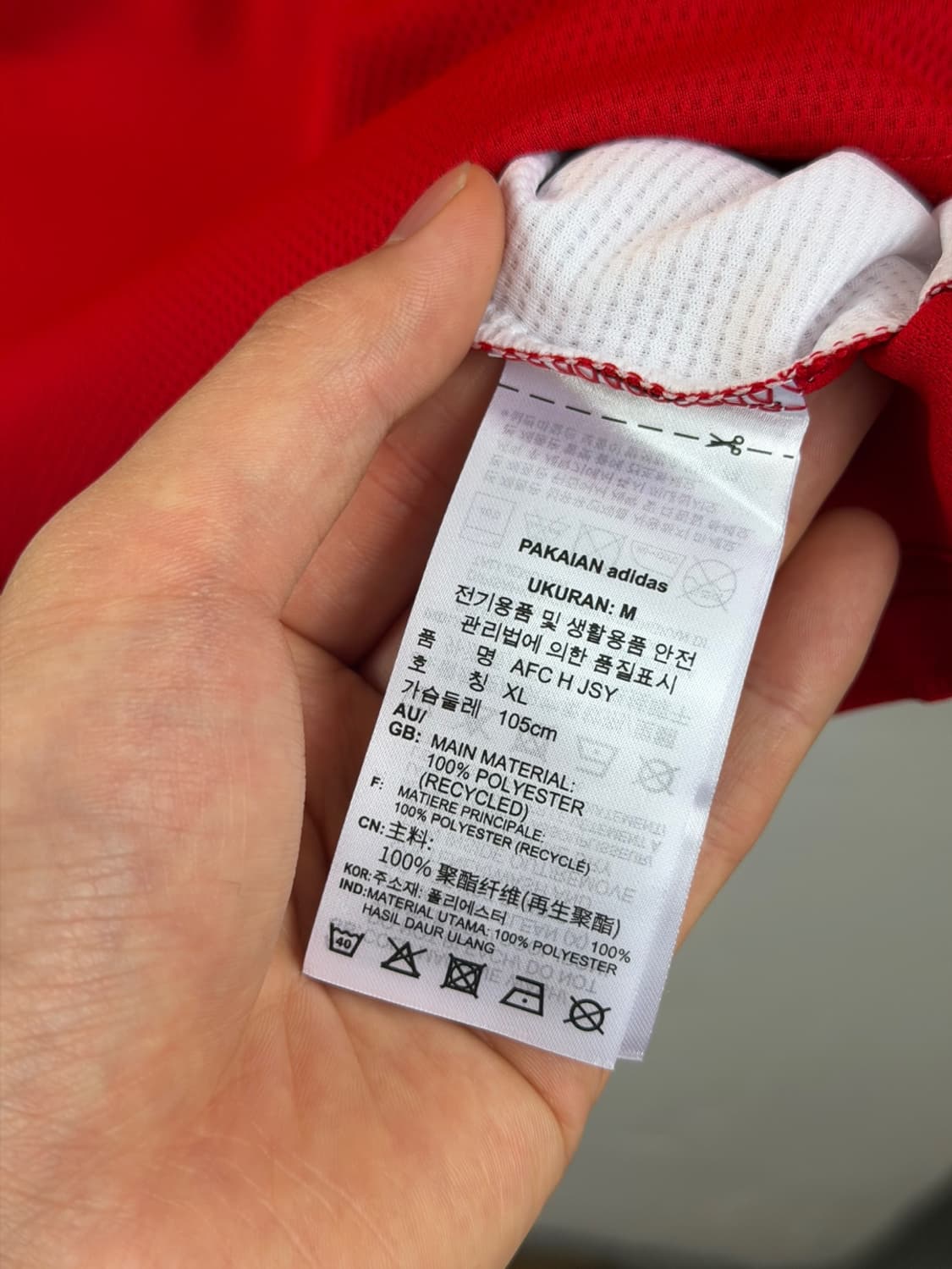 아디다스 21-22 아스날 홈 유니폼  상품이미지7