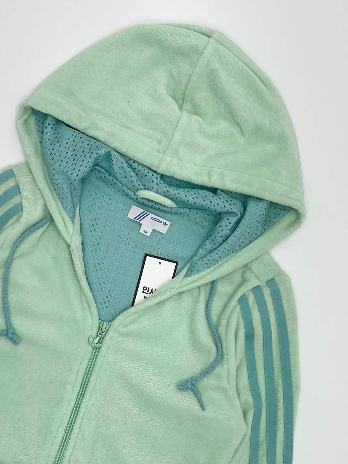 아디다스 크롭 후드집업 상품이미지2