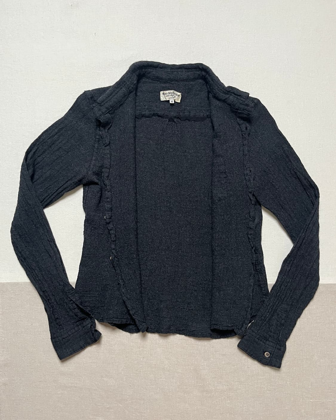 90s 꼼데가르송 축융 울 셔츠 Comme des garcons 상품이미지3