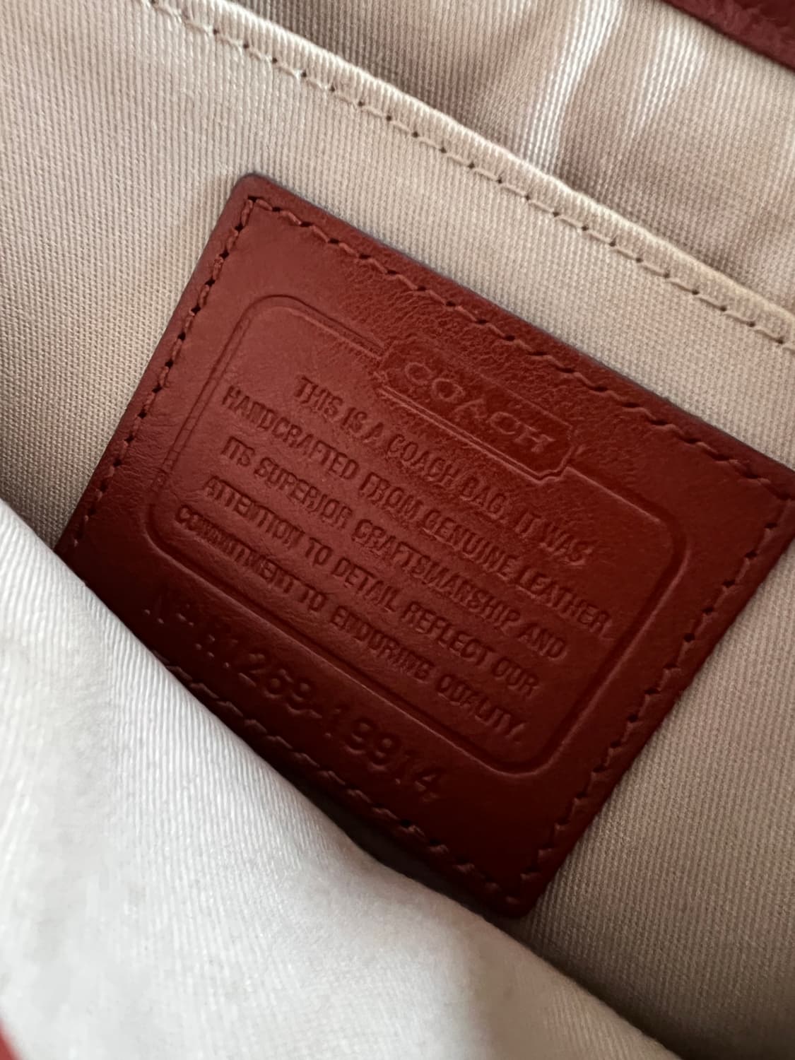 코치 브라운 레더 크로스백 19914 상품이미지6