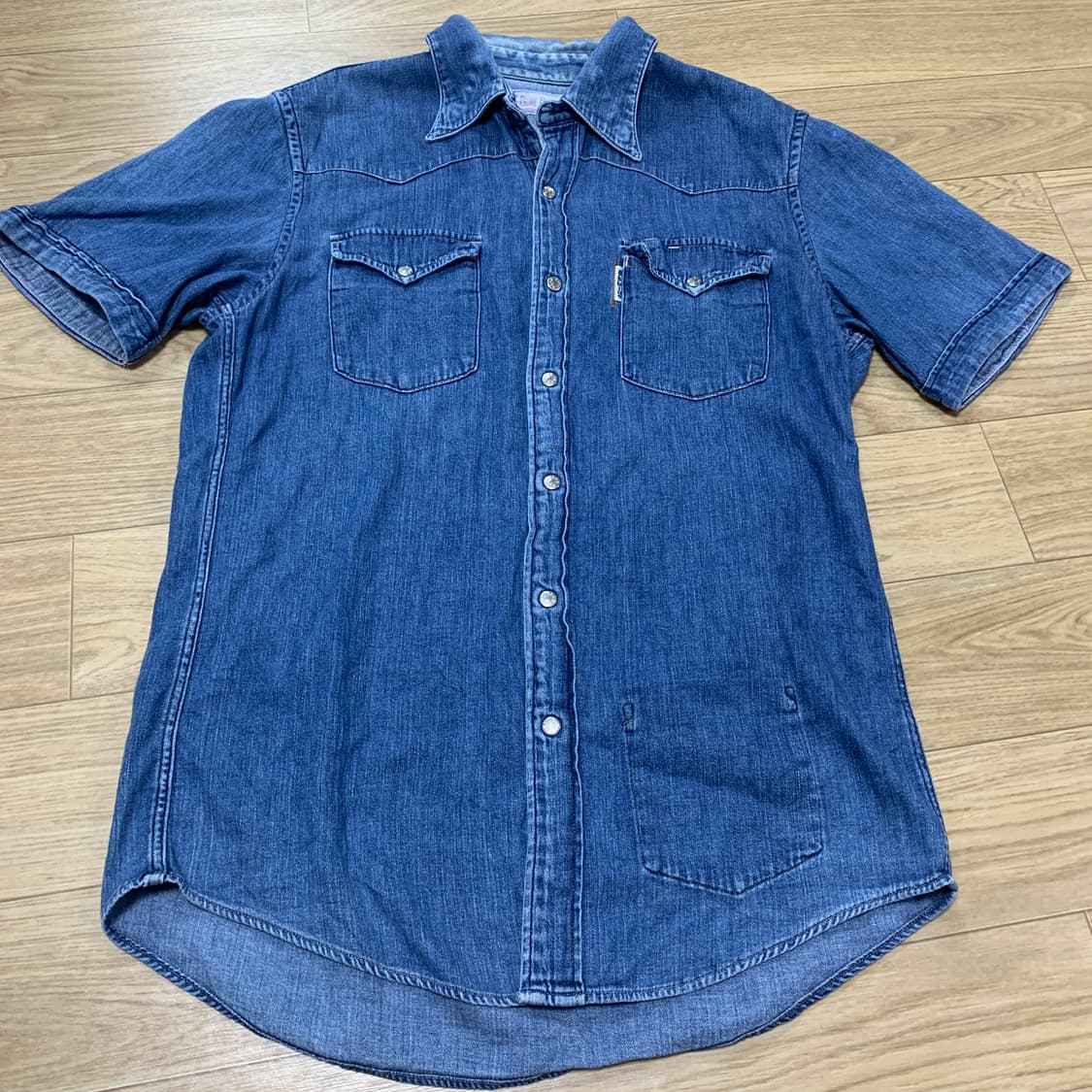 M)Blue Blue japan 블루블루재팬 데님반팔셔츠 상품이미지1