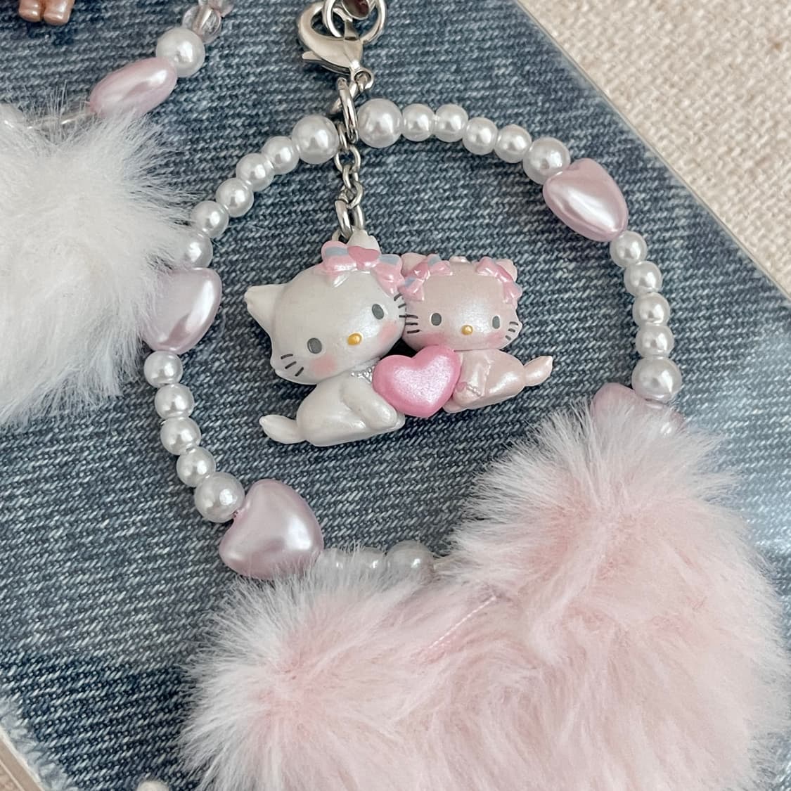 산리오 새상품 후와후와하트 챠미키티 허니큐트 슈가바니즈 일괄 스트랩 키링 상품이미지3
