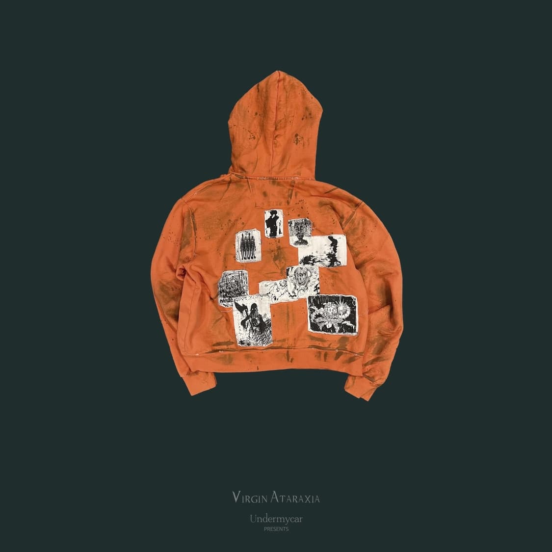 언더마이카 더티오렌지 후드집업 상품이미지2