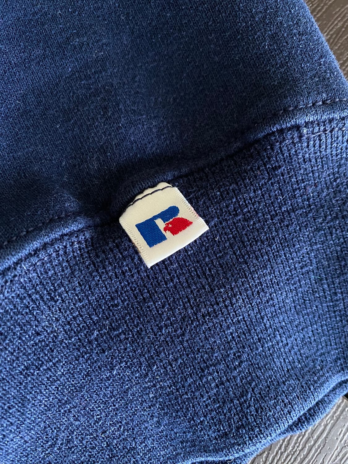 (XXL) 90s 빈티지 러셀 스웻셔츠 네이비 USA 상품이미지4