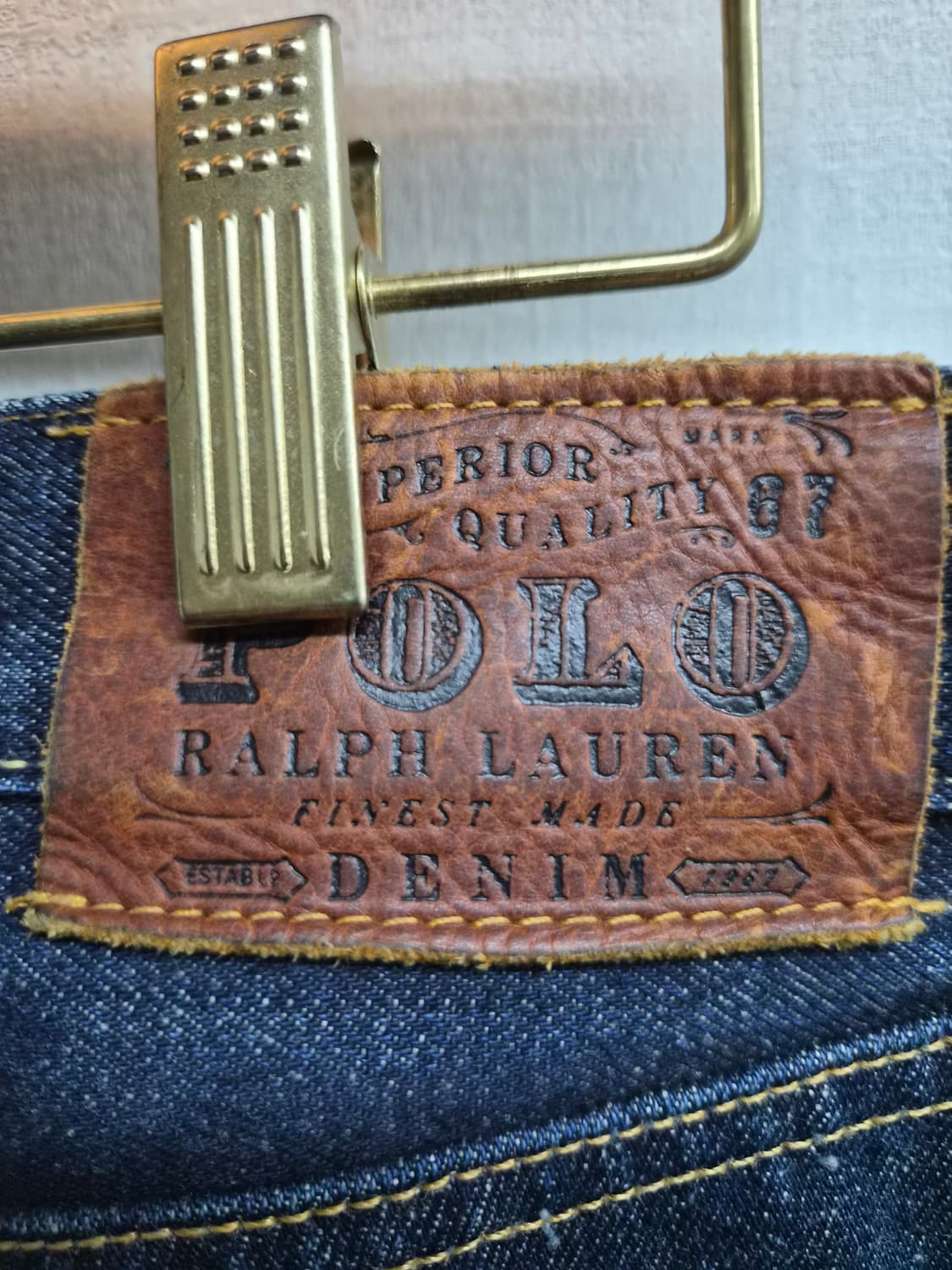 34x32) 폴로 랄프로렌 스트레이트 인디고 데님 팝니다 상품이미지4