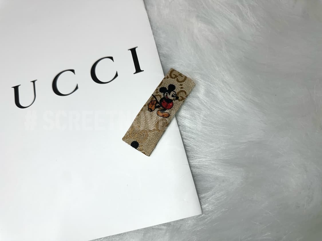 구찌 미키 헤어핀 화이트 (1ps) 상품이미지6