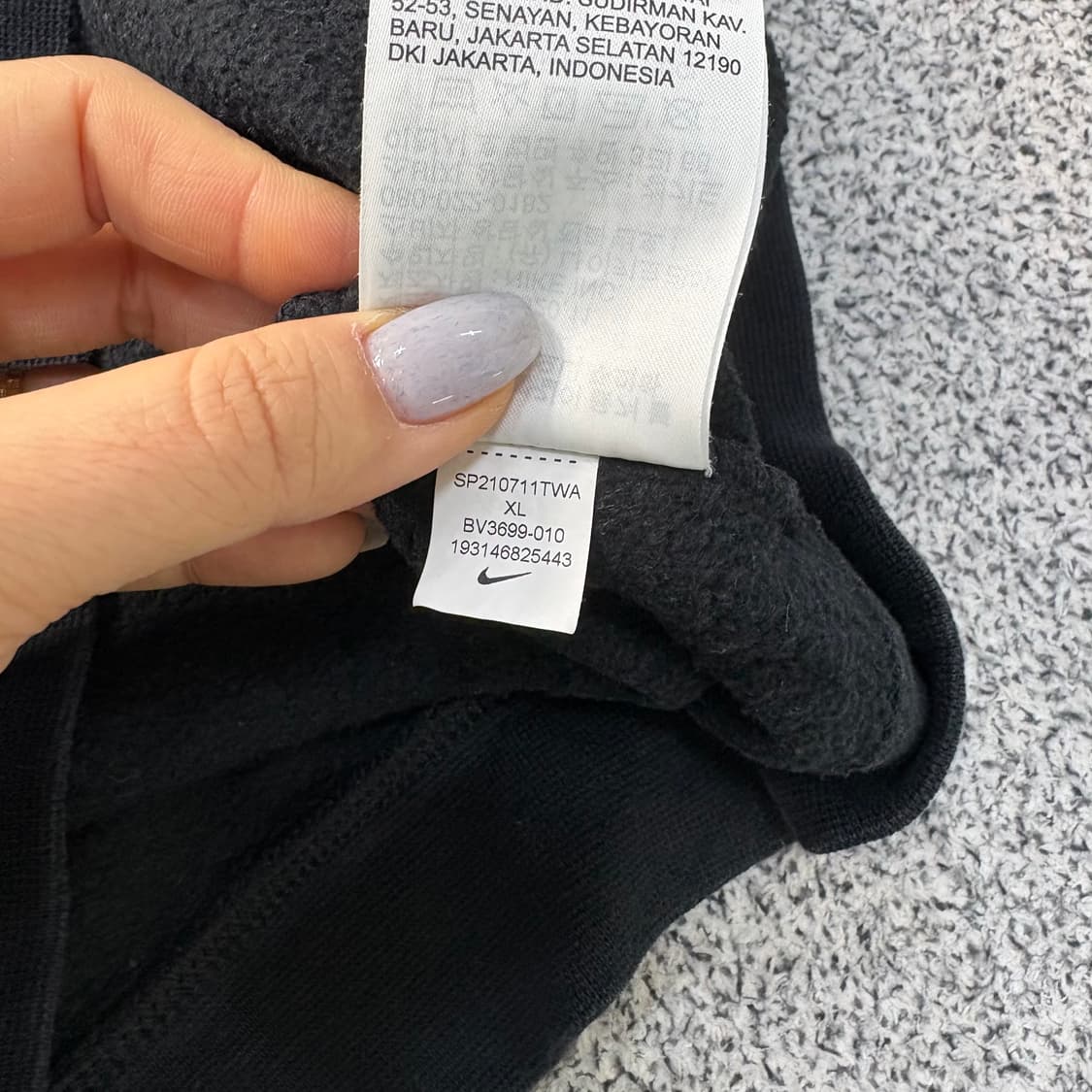 80 나이키 키즈 기모 후드 집업 저지 0304J 상품이미지5