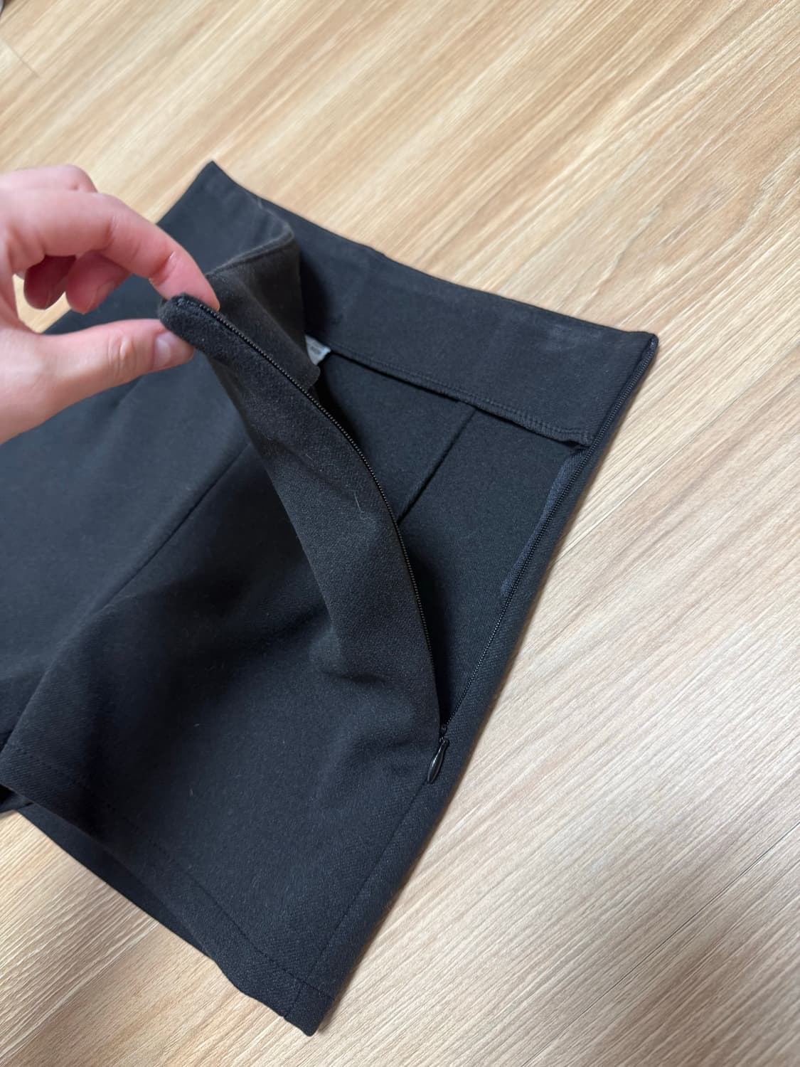 블랙 겨울 숏팬츠 s 기본템 상품이미지2