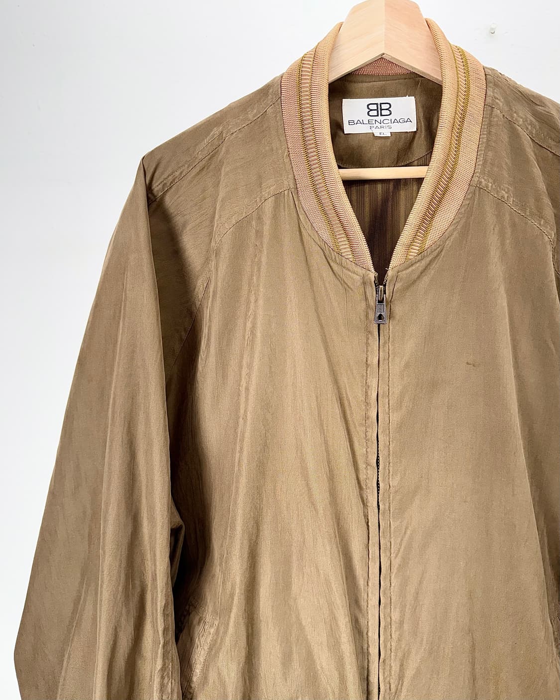 발렌시아가 카멜 타프타 실키 블루종 자켓 상품이미지2