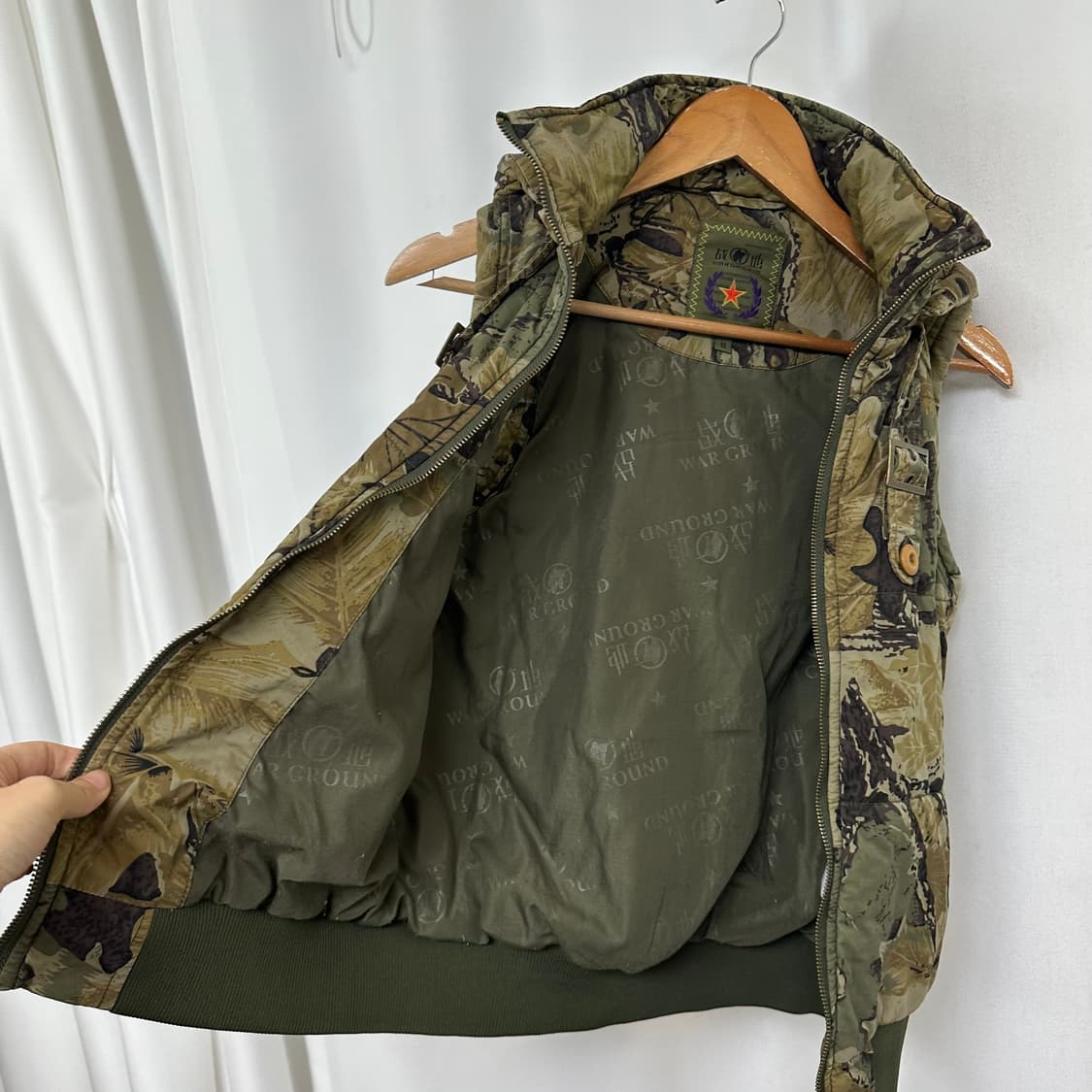 Warg Round  여자 카모 패딩 베스트 조끼 M 상품이미지6