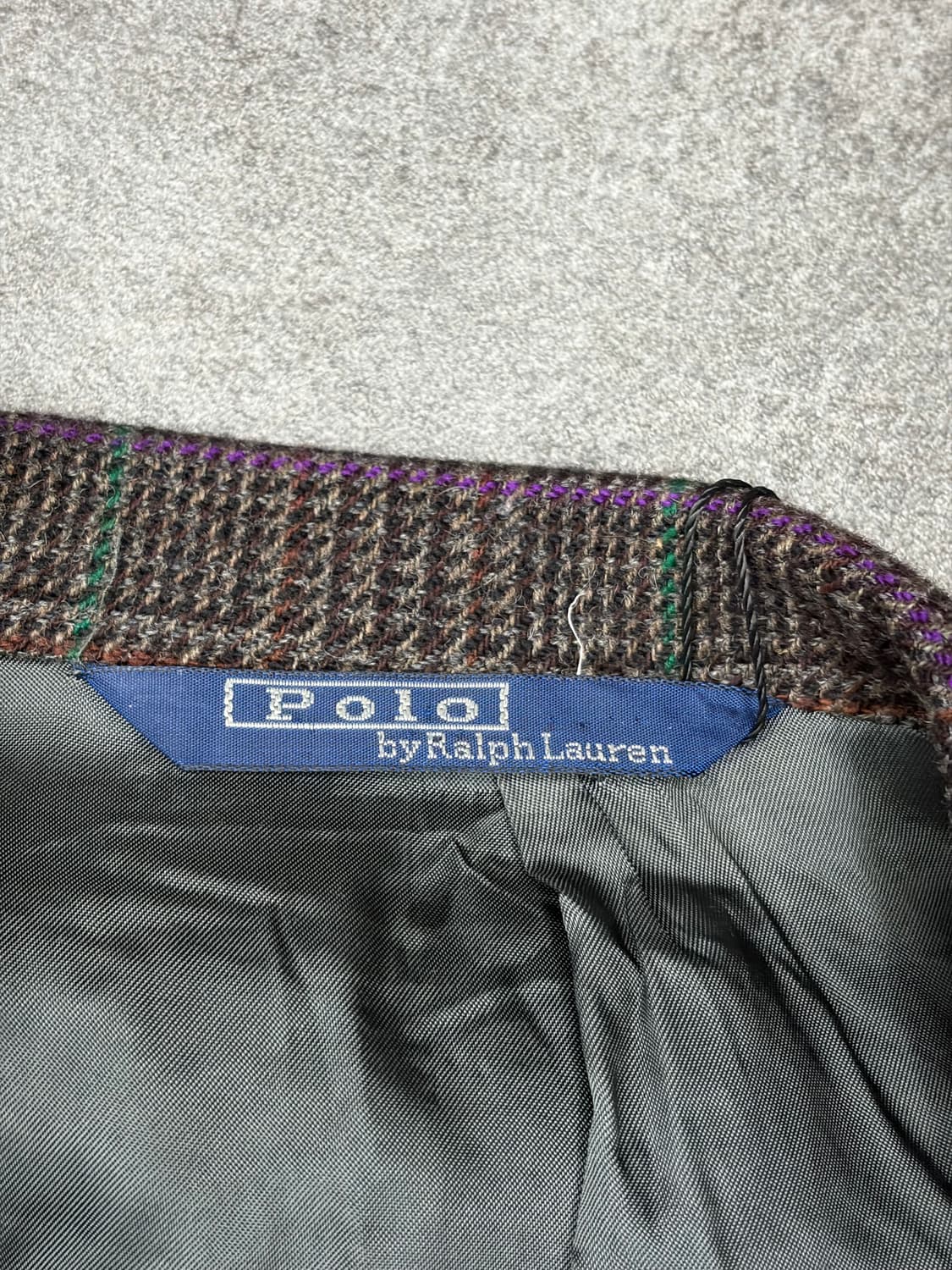 폴로 랄프로렌 울체크 해링본 자켓 상품이미지6