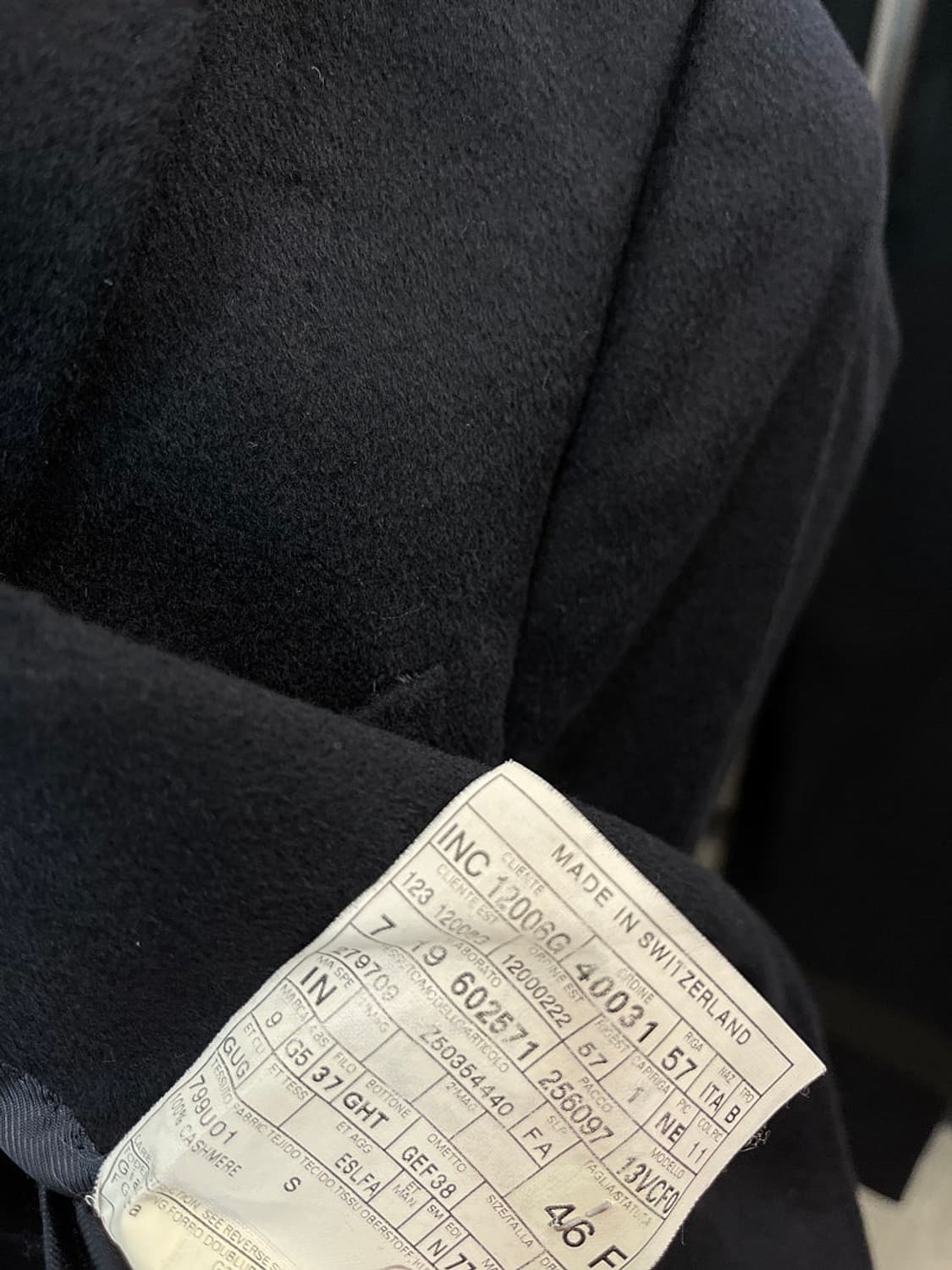 90)  구찌 캐시미어 100% 블레이져  상품이미지7