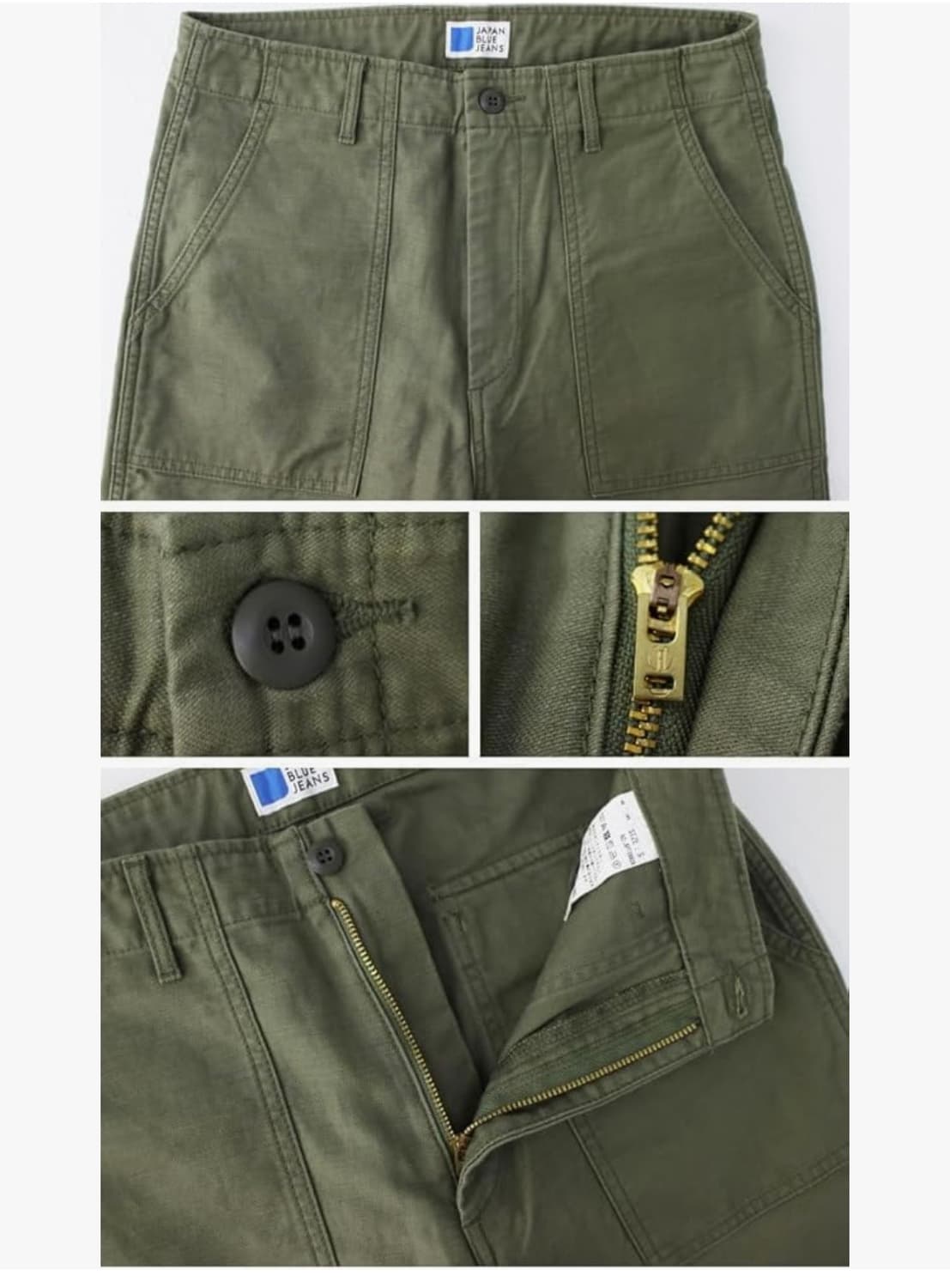 [XXL] 재팬 블루 진 베이커 팬츠 퍼티그 팬츠 올리브 상품이미지3