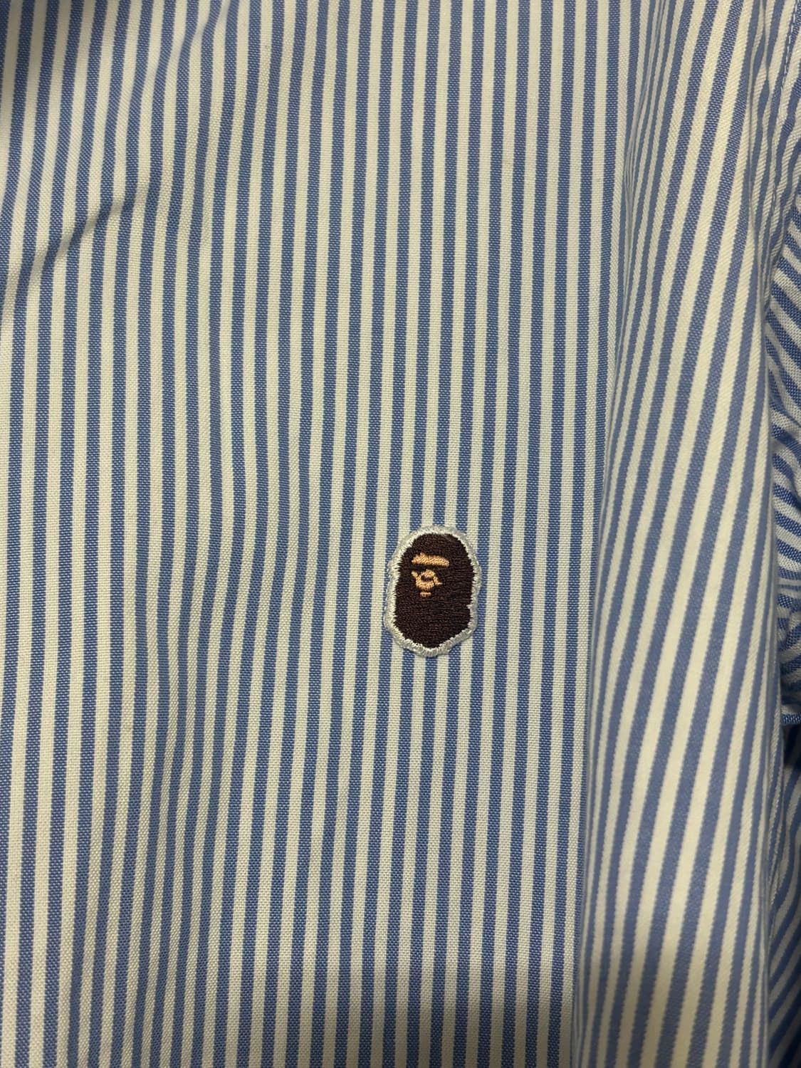 베이프 스트라이프 긴팔 셔츠 (L) 상품이미지9