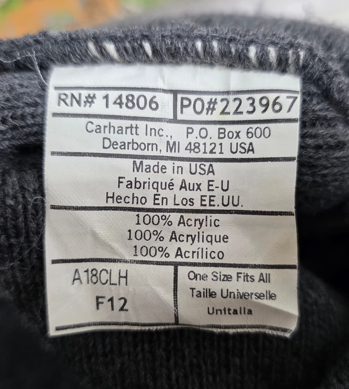 칼하트 비니 회색 아크릴 비니모자 와치햇 KG75 상품이미지5