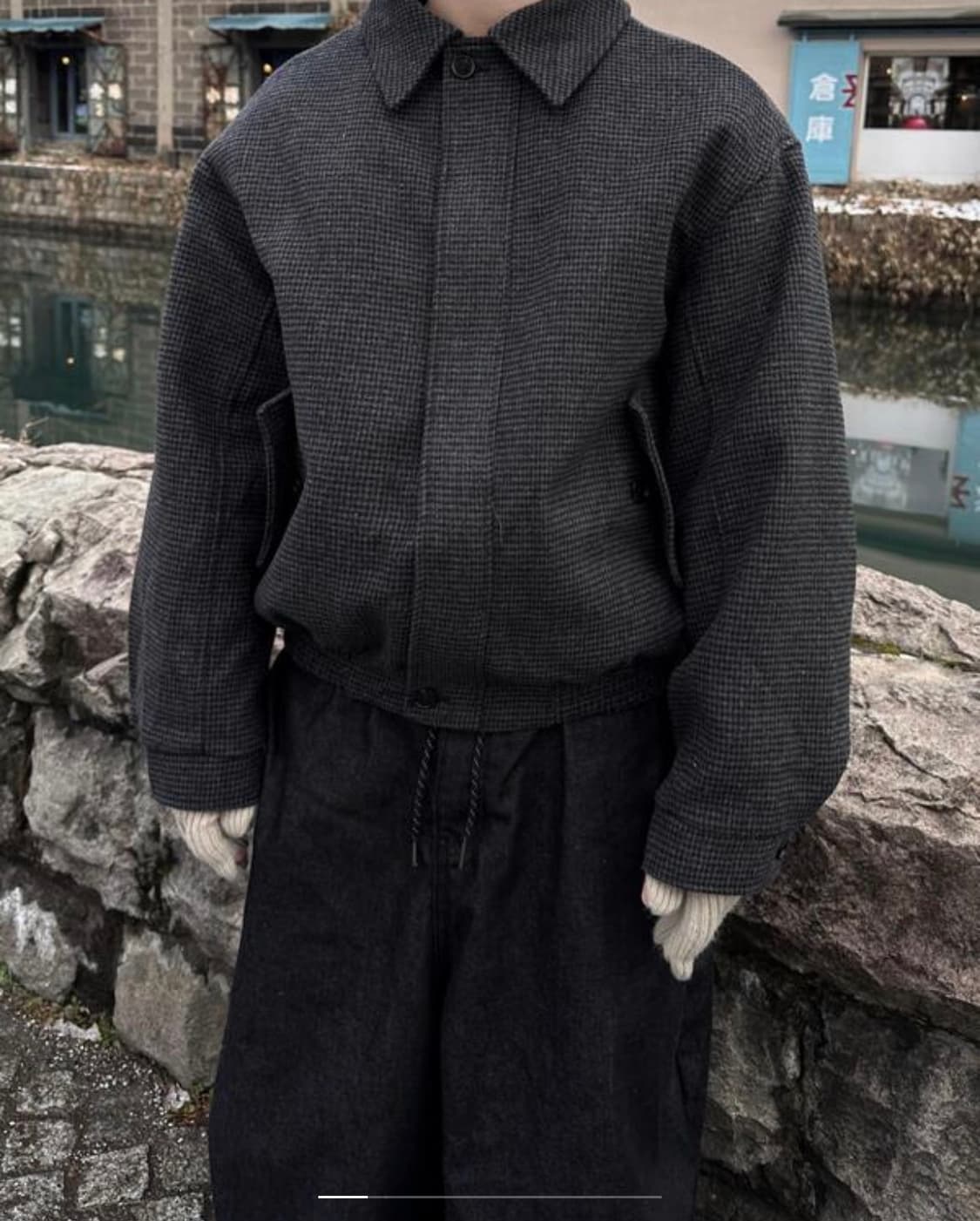 디서먼트 체크 울 자켓 상품이미지3