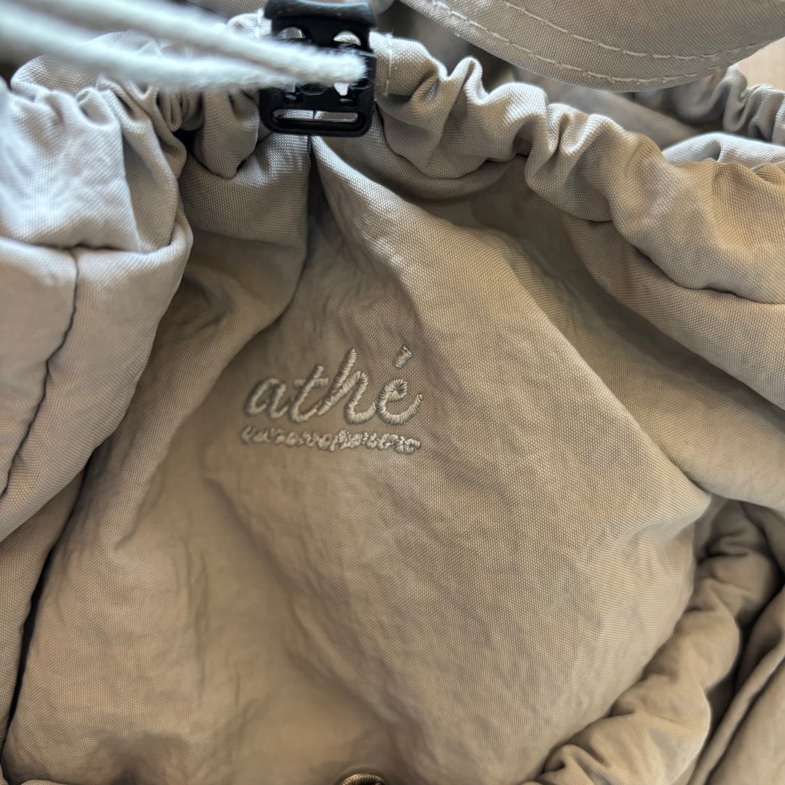 아떼바네사브루노 스몰 그레이 리본 숄더백 백팩 상품이미지2