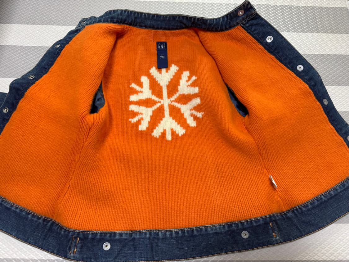 갭 오렌지니트 데님자켓 상품이미지3