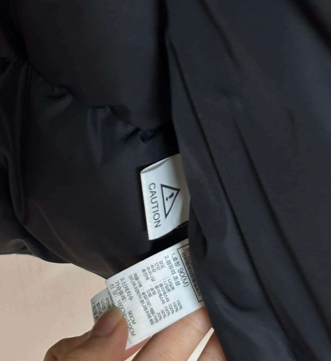 노스페이스 크롭 유광 패딩 M (공홈구매) 상품이미지5