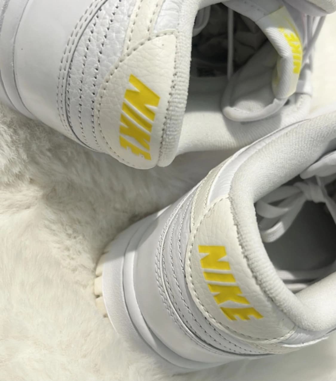 [240]나이키 덩크 로우 발렌타인데이 화이트 옵틱 옐로우 상품이미지5