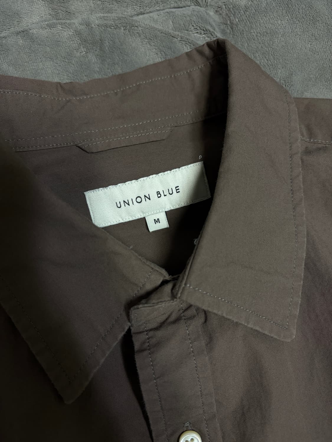 M) 유니온블루 런드리 셔츠 브라운 상품이미지3