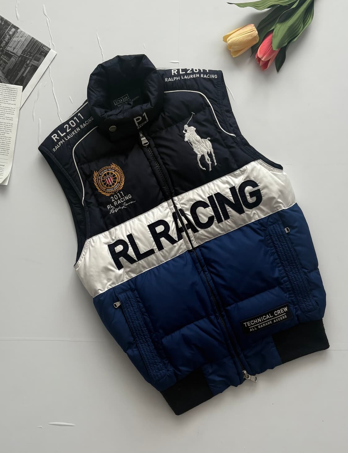Polo 폴로랄프로렌 RL 레이싱 패딩 베스트 상품이미지1