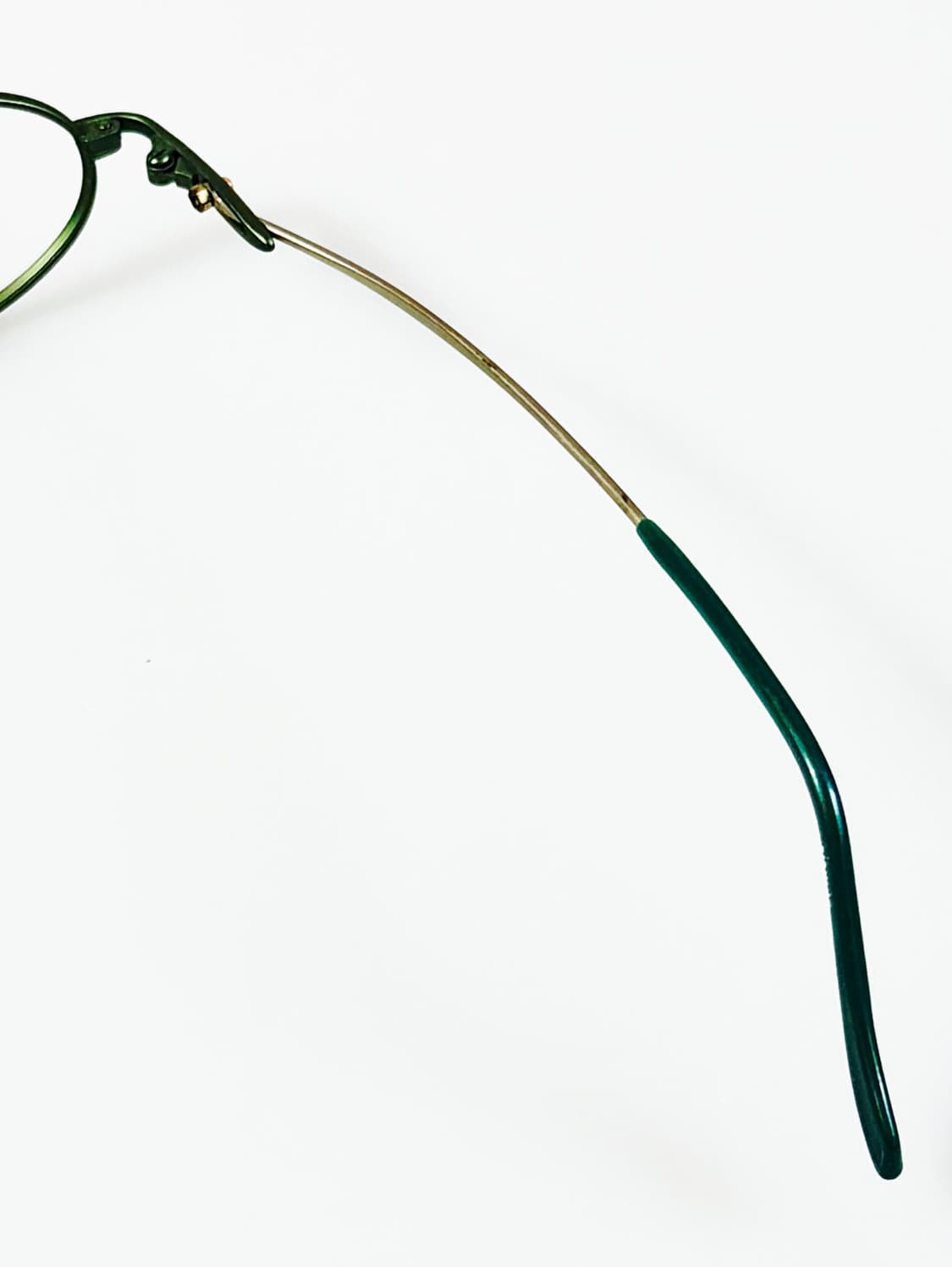 90s 올리브 그린 슬림 오벌 프레임 빈티지 안경 상품이미지6