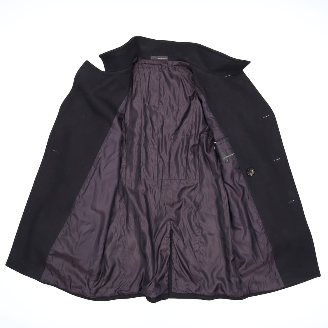 [105] 솔리드옴므 우영미 모헤어 캐시미어 혼방 코트 블랙 3833 상품이미지4