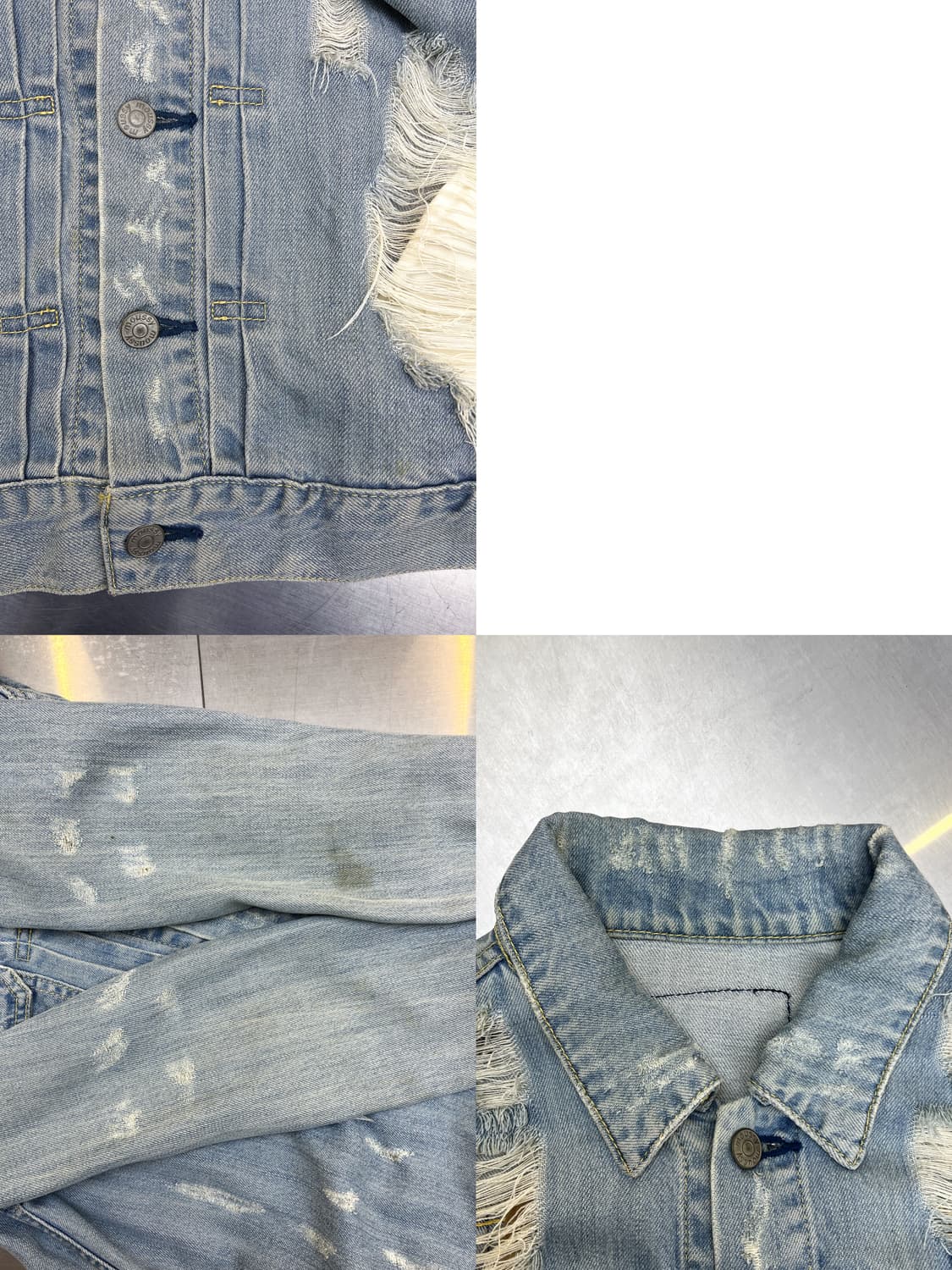 Moussy 크러쉬 데미지 데님 자켓 상품이미지9