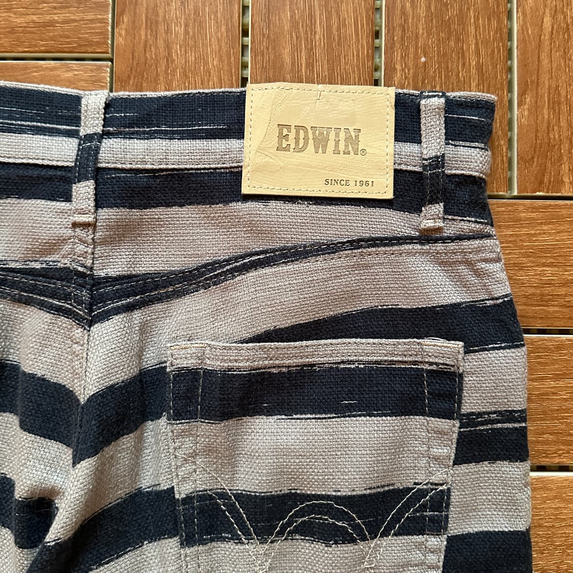 Edwin stripe cotton shorts 상품이미지5