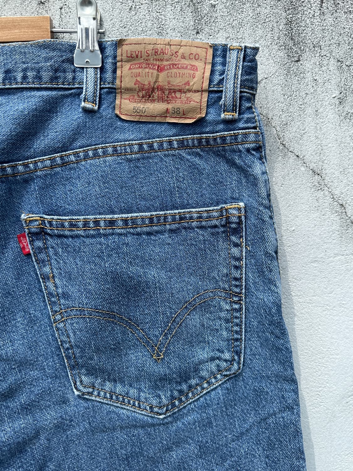 [38] 00s 리바이스 550 데님 반바지 Mexico made 상품이미지7