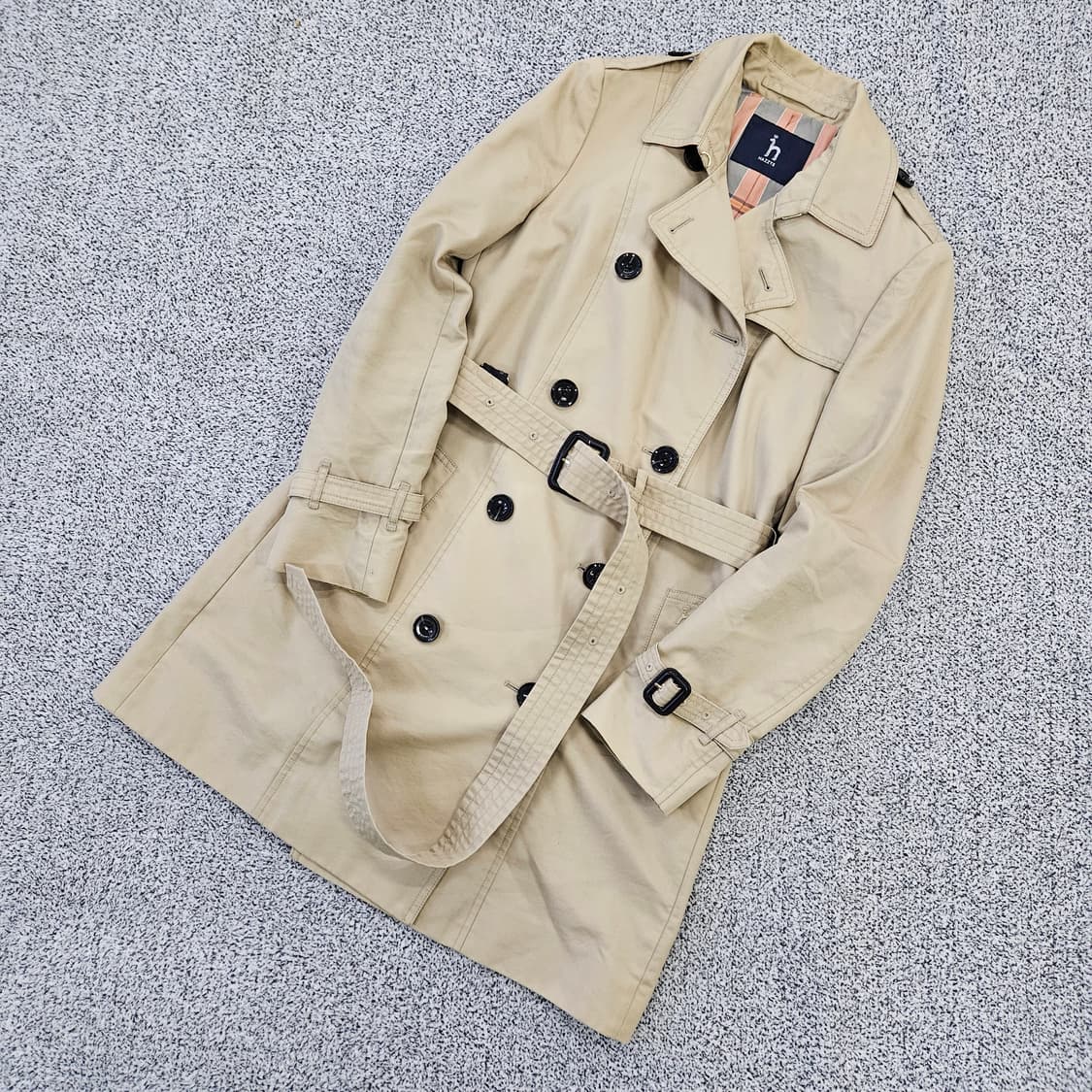 [85-160] 헤지스 여성 베이지 더블 트렌치코트 0102YH1 상품이미지2
