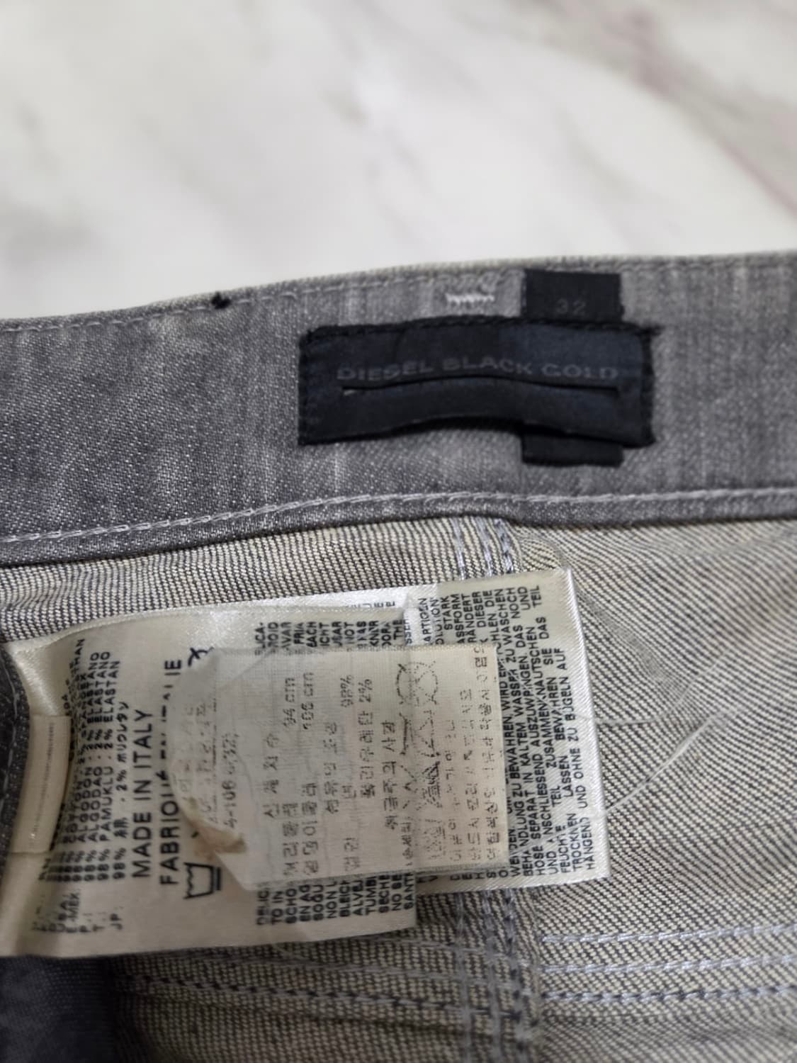 디젤 블랙골드 스트레이트 데님 상품이미지4