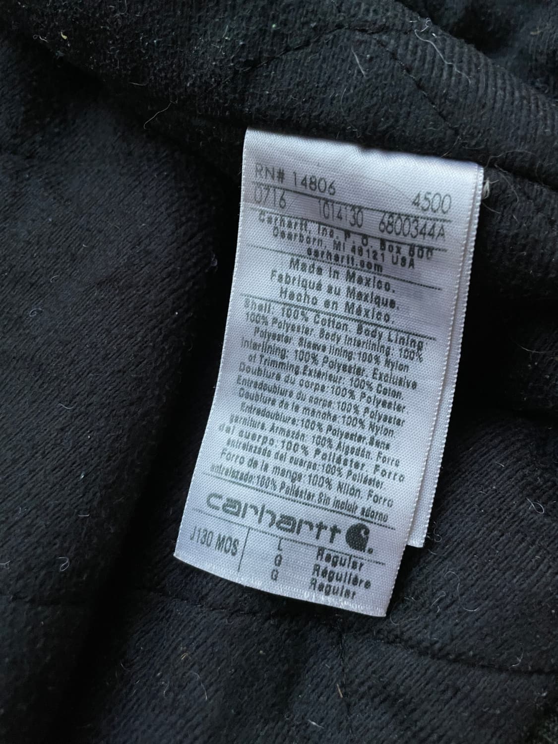 칼하트 j130 mos 모스 액티브 샌드스톤 상품이미지8