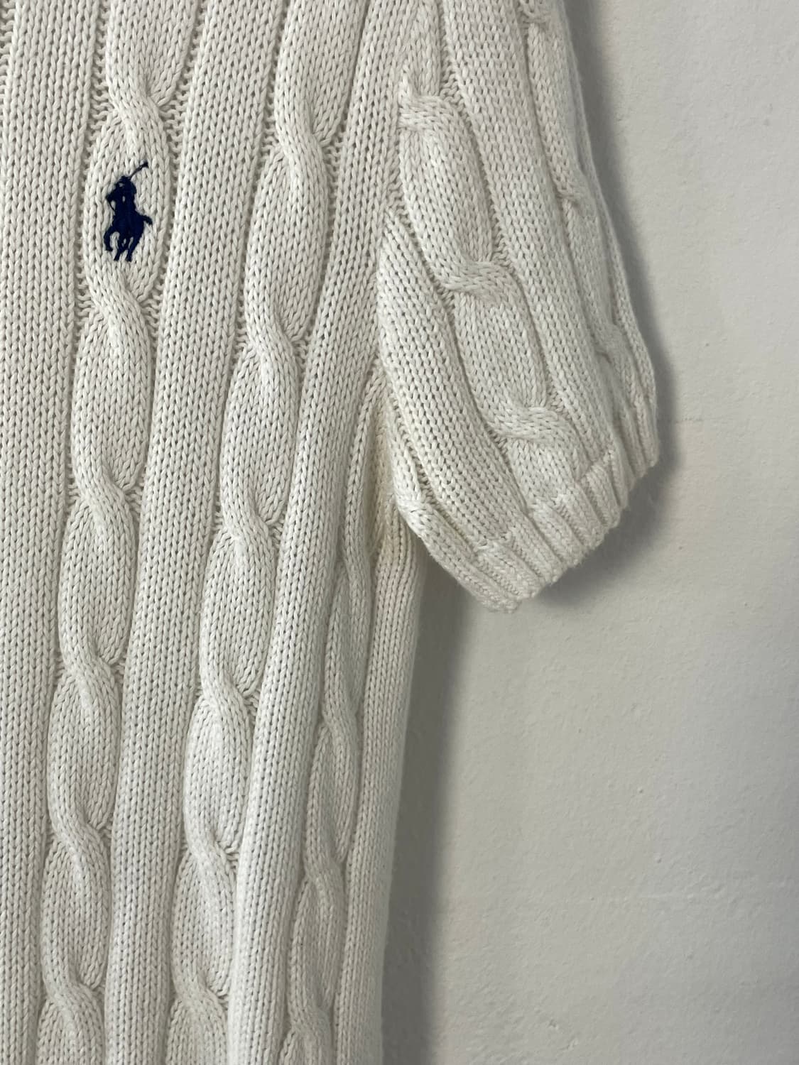 폴로 케이블 반팔 니트  상품이미지5