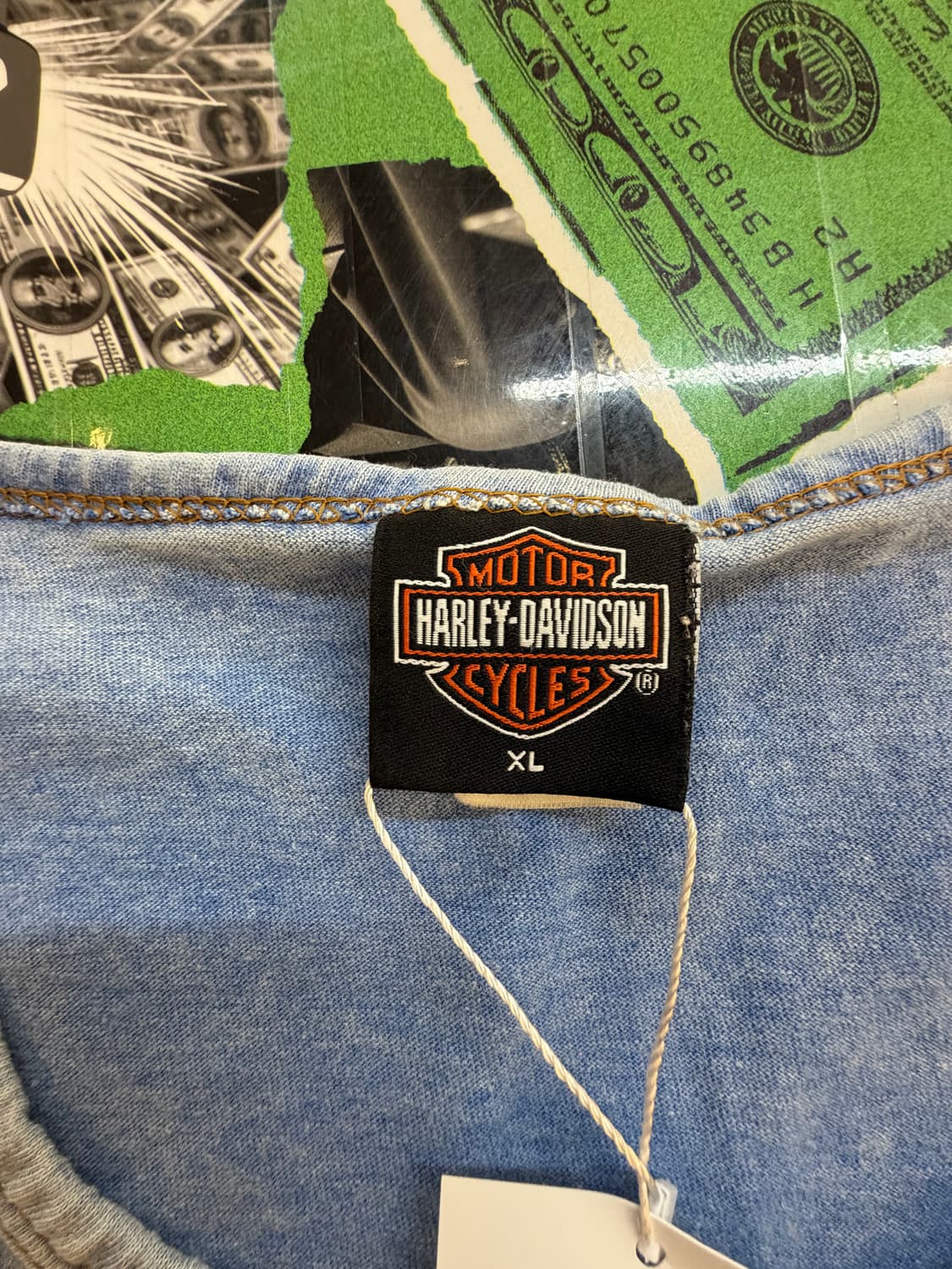 할리데이비슨 빈티지 빅로고 나시 상품이미지3