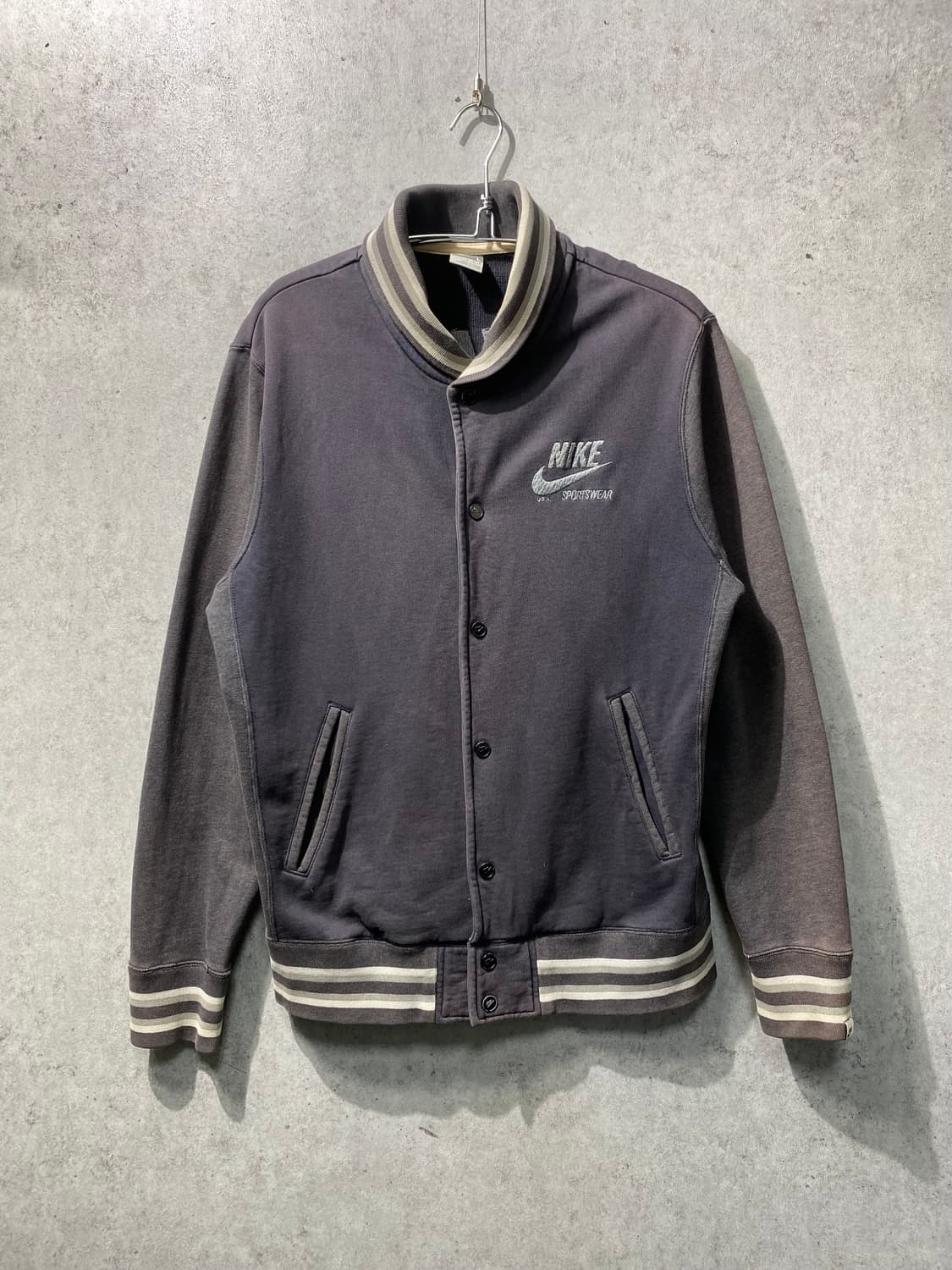 [L] 00s Nike 나이키 빈티지 코튼 바시티자켓 상품이미지3