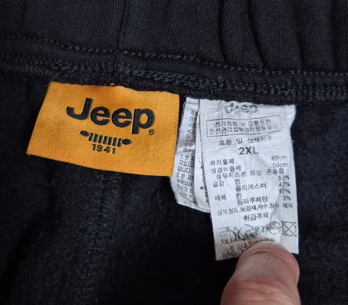 지프 기모 스웻 조거팬츠 상품이미지2