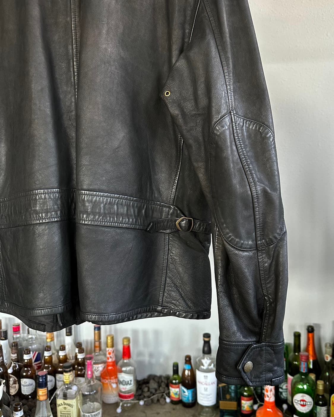 [XL]폴로 랄프로렌 소가죽 모터싸이클 바이커 레더 자켓 상품이미지6